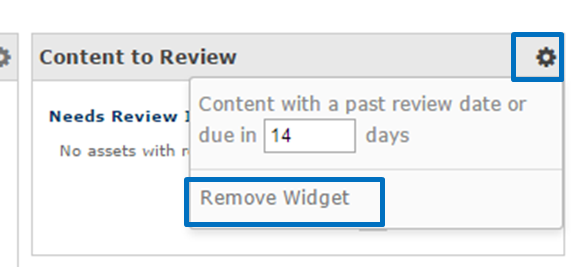 remove widget